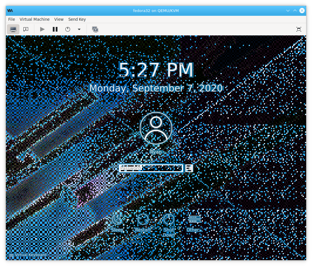 My Fedora VMs didn't work on my T470 Thinkpad